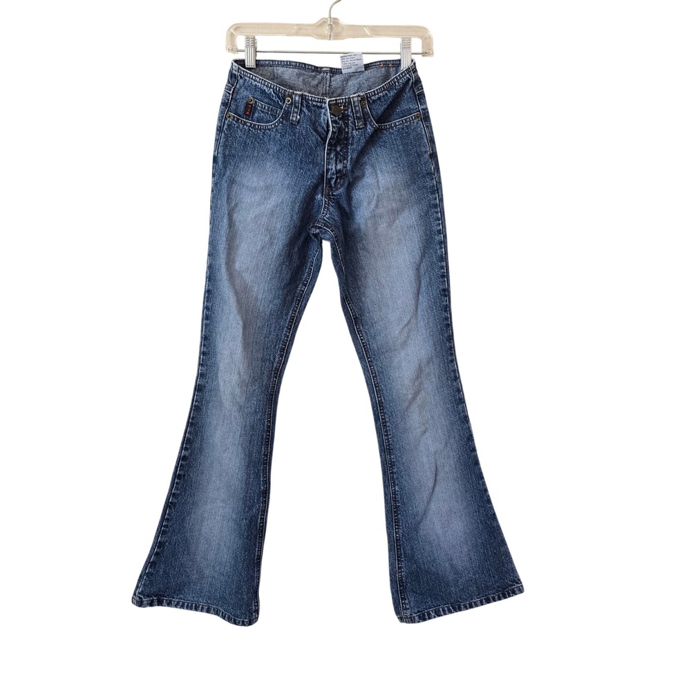Mudd Vintage Flare Jeans Medium Waisted Bell Bottoms Y2K 90s  low Rise Size‎ 1